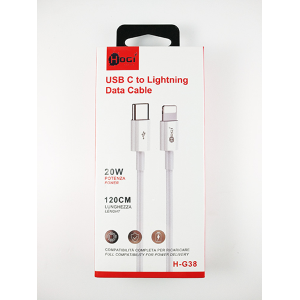 CAVO USB A - TYPE C - LIGHTNING  1,2mt. bianco