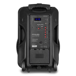 CASSA AMPLIFICATA PORTATILE  15" 800W LED RGB CON BT/USB/MP3/MICROFONO UHF + BATT.