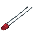 LED ROSSO 3mm LUCE DIFFUSA 35° 40mcd