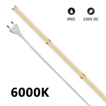 STRISCIA LED COB IP65 220V 15W/m 1350lm/m LUCE 6500K - 5mt. LSC220V5-6000K