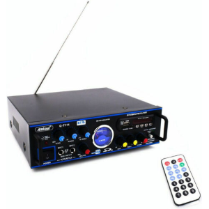 AMPLIFICATORE STEREO KARAOKE CON BLUETOOTH, USB/SD, MP3, 2x 50W  