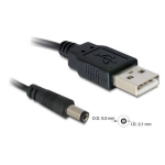 CAVO ALIMENTAZIONE USB CONNETTORE DC 5.5 x 2.1MM MT.1  