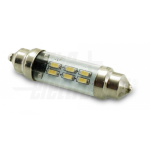 LAMPADINA A LED SV8,5 - 0,6W - 10-30Vdc - 42mm Ø10,2 - Bianco freddo